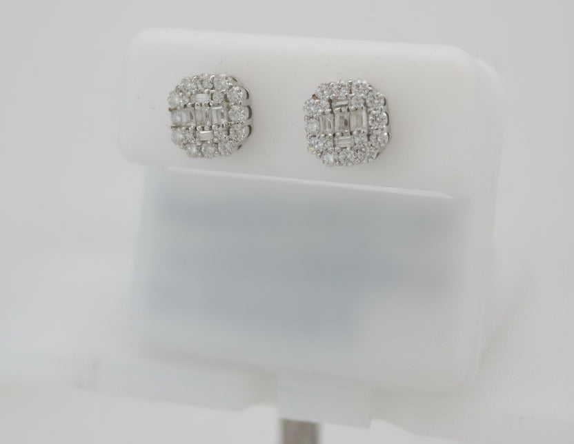 925 SILVER MOISSANITE 0.97CTW EARRINGS (Copy)