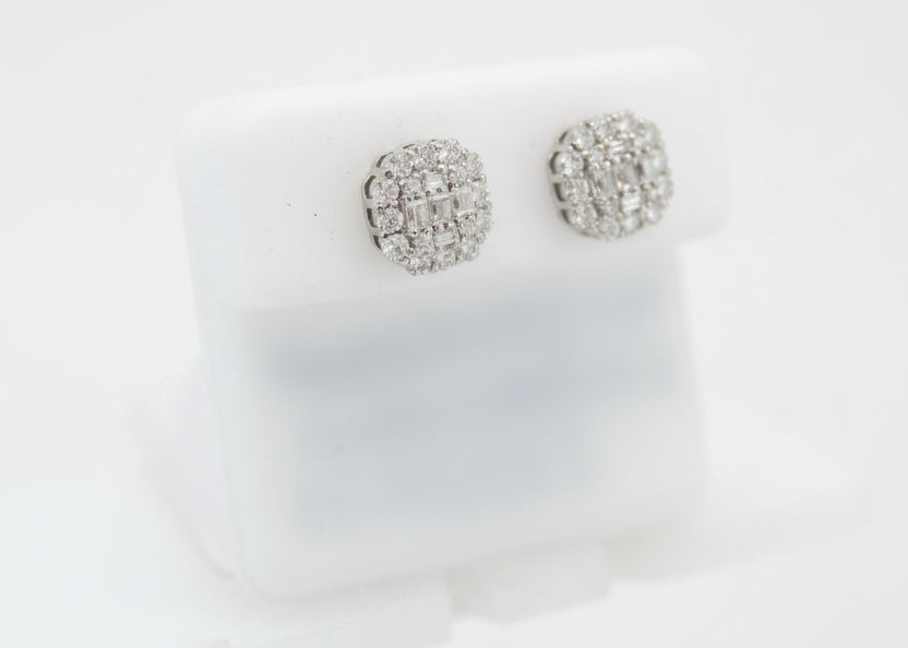 925 SILVER MOISSANITE 0.97CTW EARRINGS (Copy)