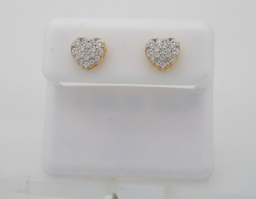 925 SILVER MOISSANITE 0.42CTW EARRINGS