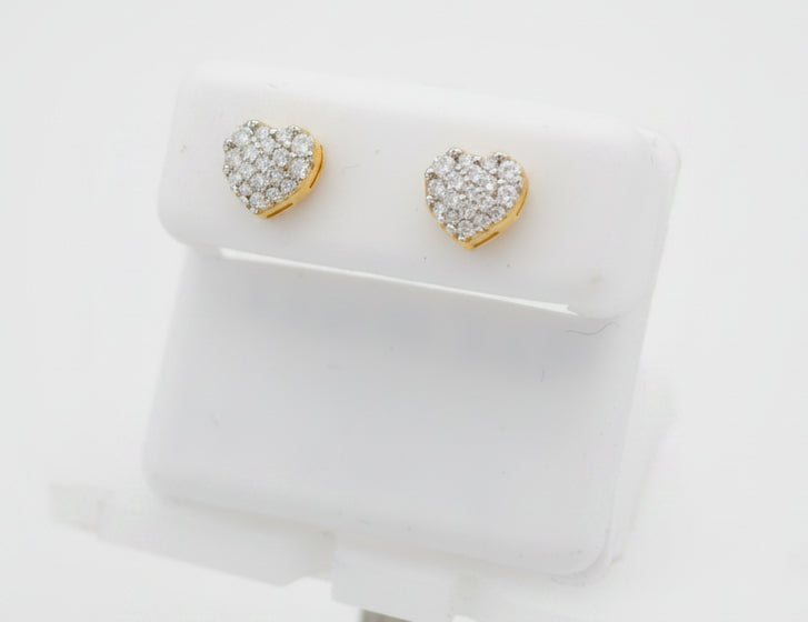 925 SILVER MOISSANITE 0.42CTW EARRINGS
