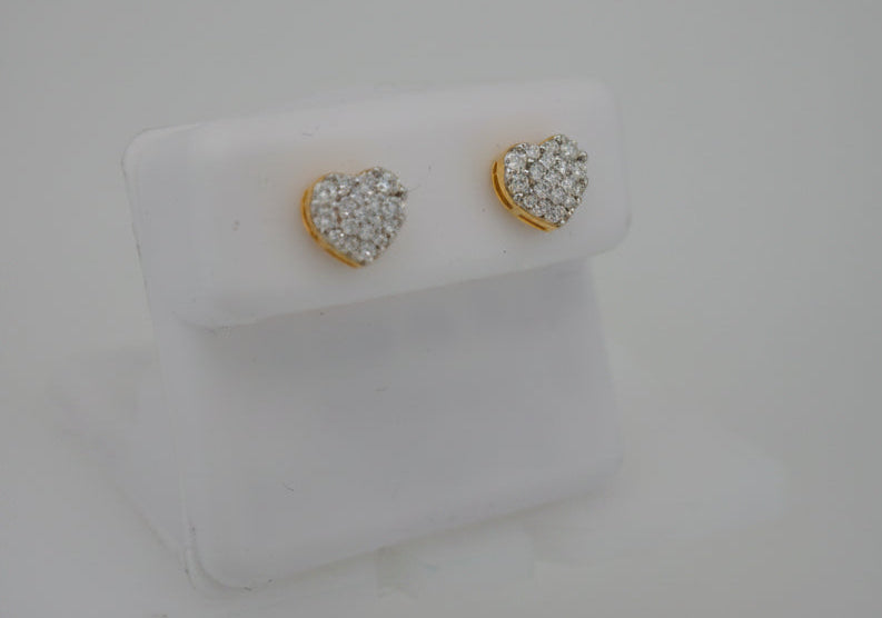 925 SILVER MOISSANITE 0.42CTW EARRINGS