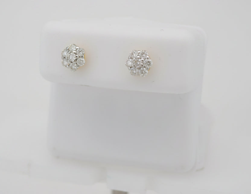 925 SILVER MOISSANITE 0.61CTW EARRINGS