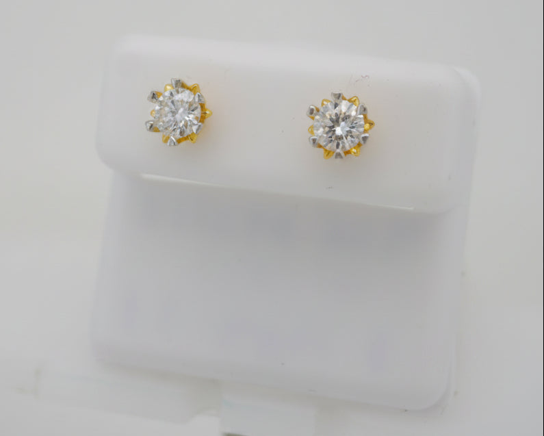 925 SILVER MOISSANITE 1.01CTW EARRINGS