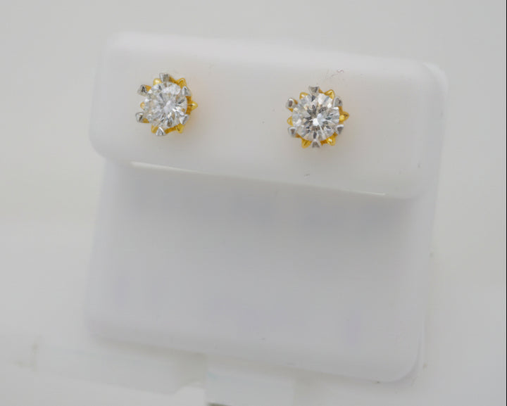 925 SILVER MOISSANITE 1.01CTW EARRINGS