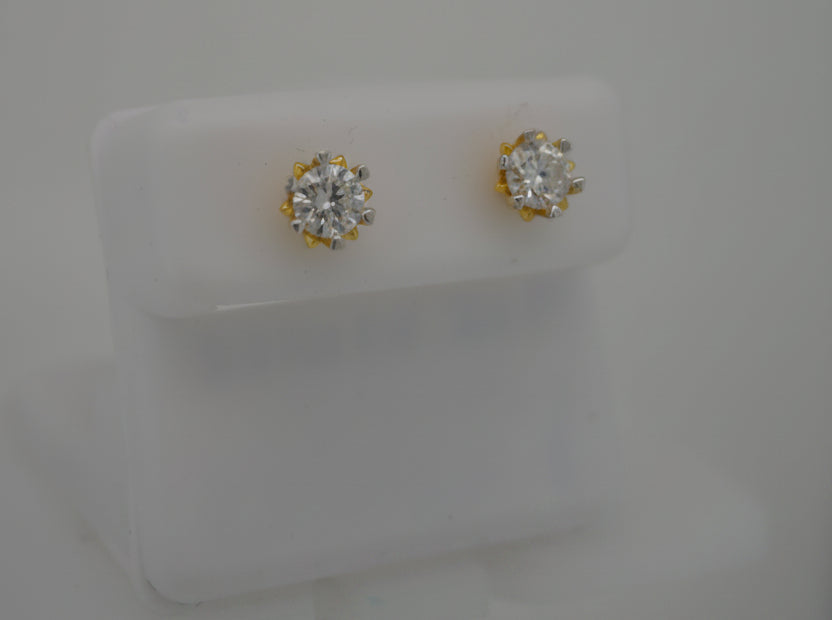 925 SILVER MOISSANITE 1.01CTW EARRINGS