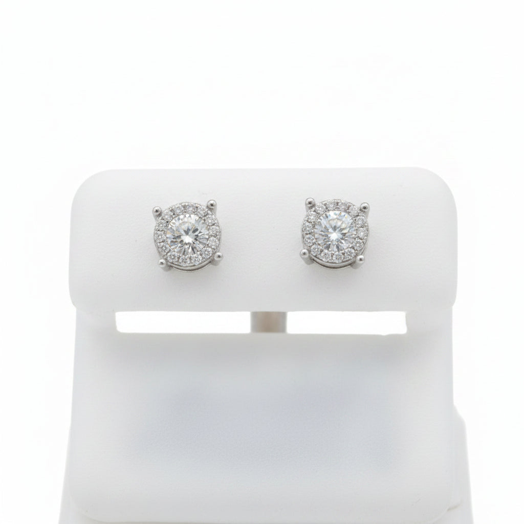 925 SILVER MOISSANITE 0.69CTW EARRINGS