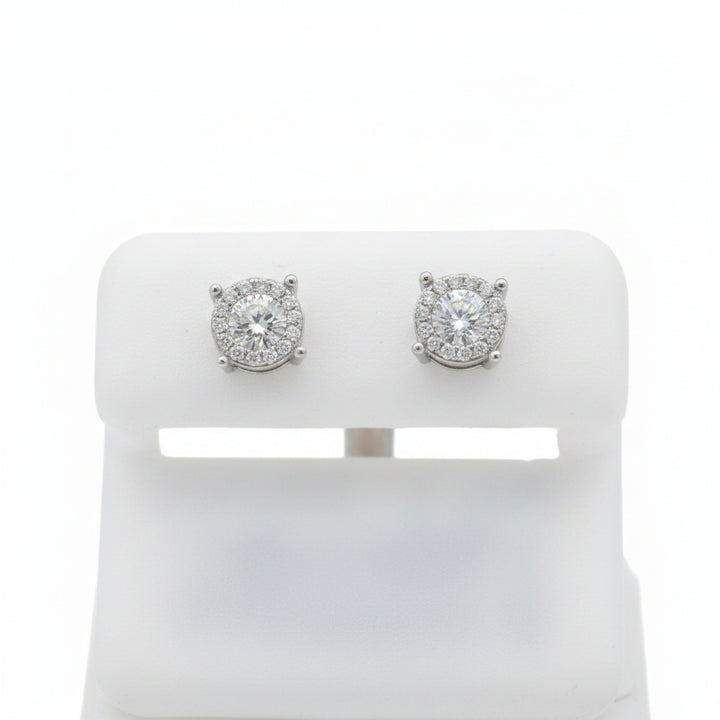 925 SILVER MOISSANITE 0.69CTW EARRINGS