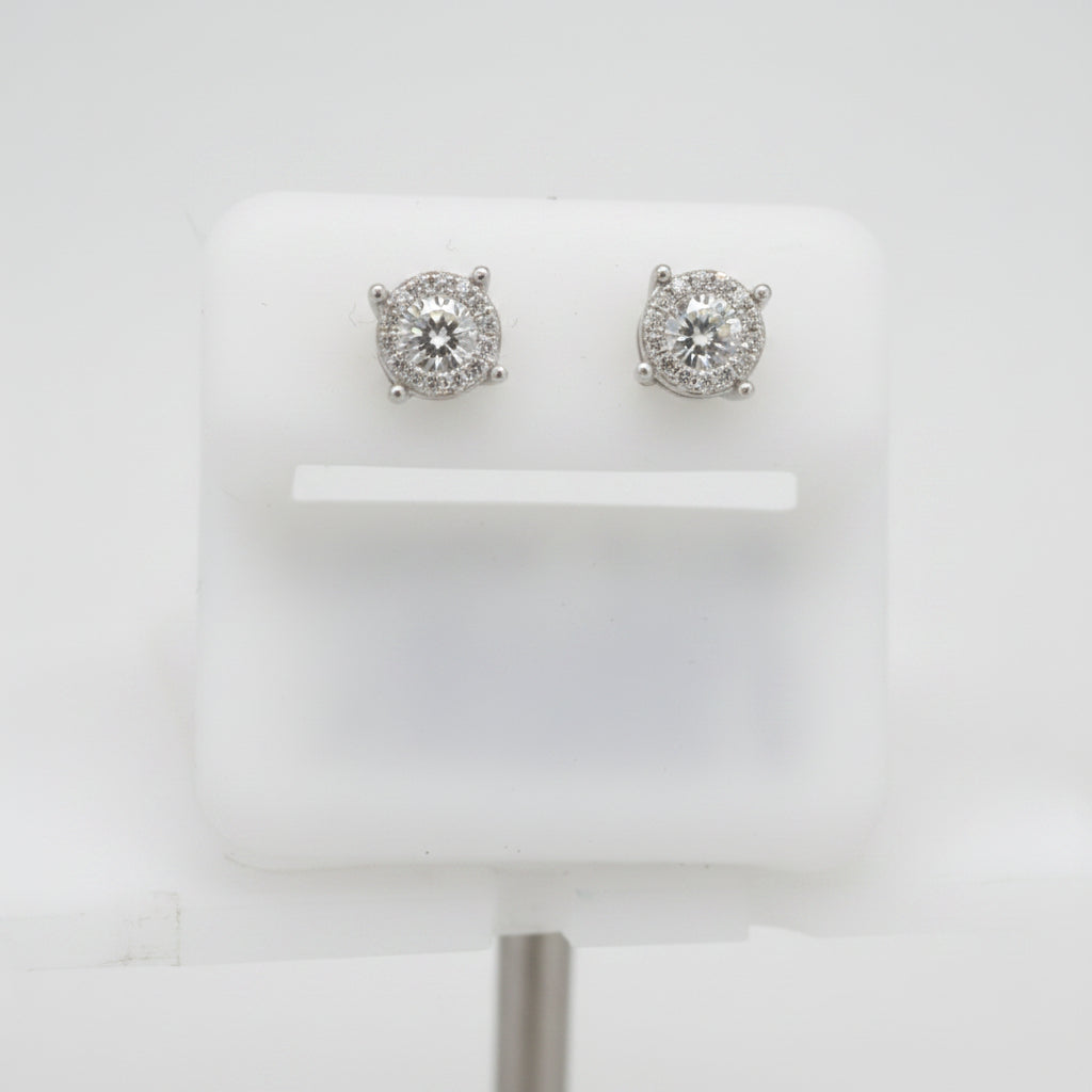 925 SILVER MOISSANITE 0.69CTW EARRINGS