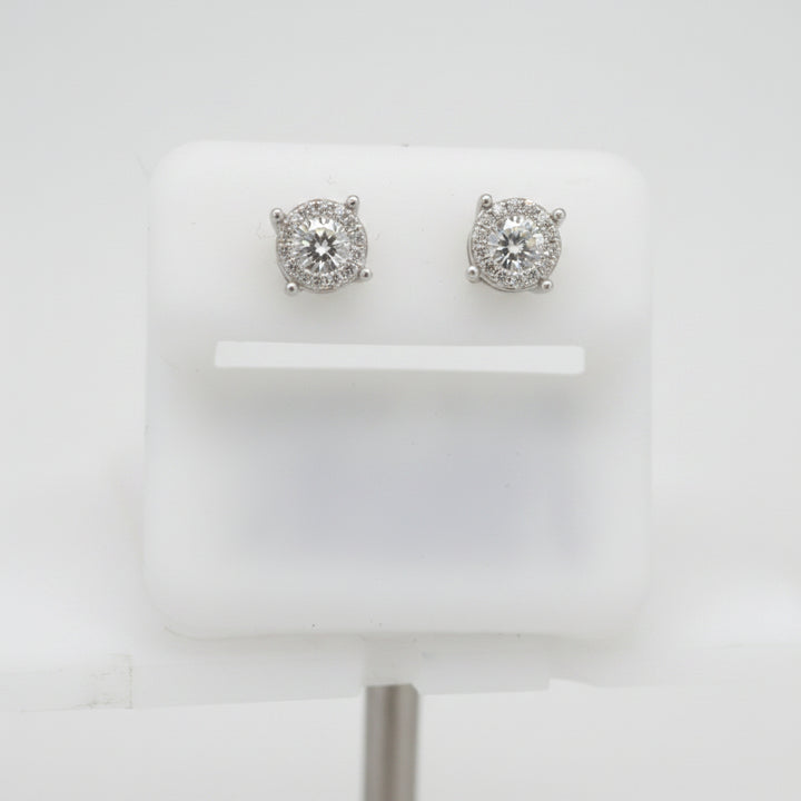 925 SILVER MOISSANITE 0.69CTW EARRINGS