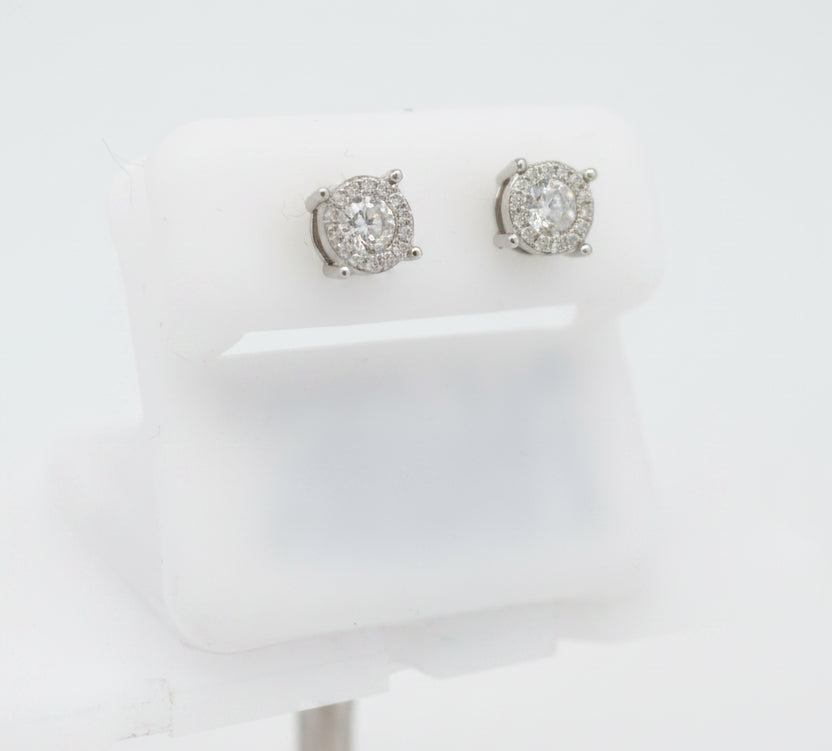 925 SILVER MOISSANITE 0.69CTW EARRINGS