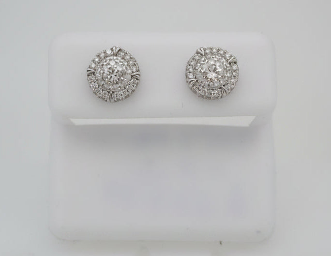 925 SILVER MOISSANITE 0.81CTW EARRINGS