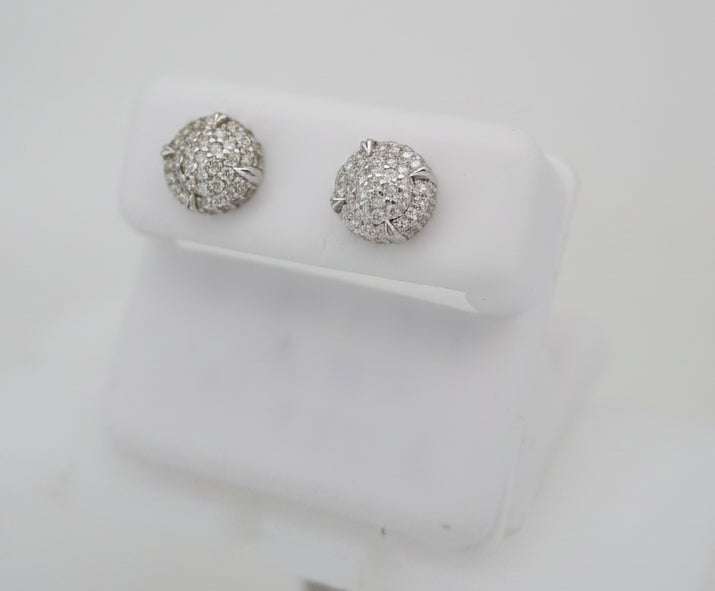 925 SILVER MOISSANITE 0.81CTW EARRINGS