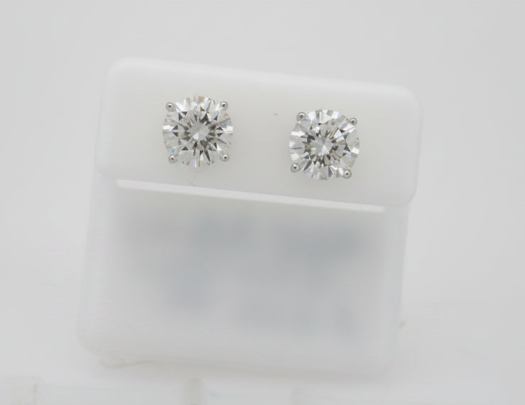 925 SILVER MOISSANITE 4.00CTW EARRINGS