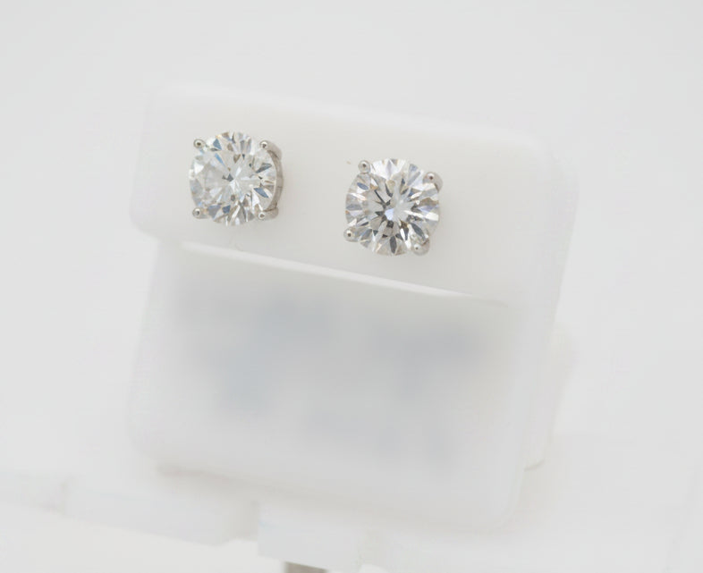 925 SILVER MOISSANITE 4.00CTW EARRINGS