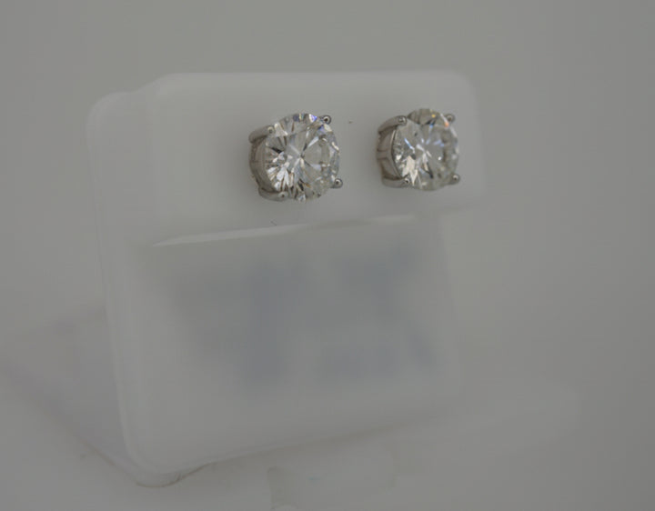 925 SILVER MOISSANITE 4.00CTW EARRINGS