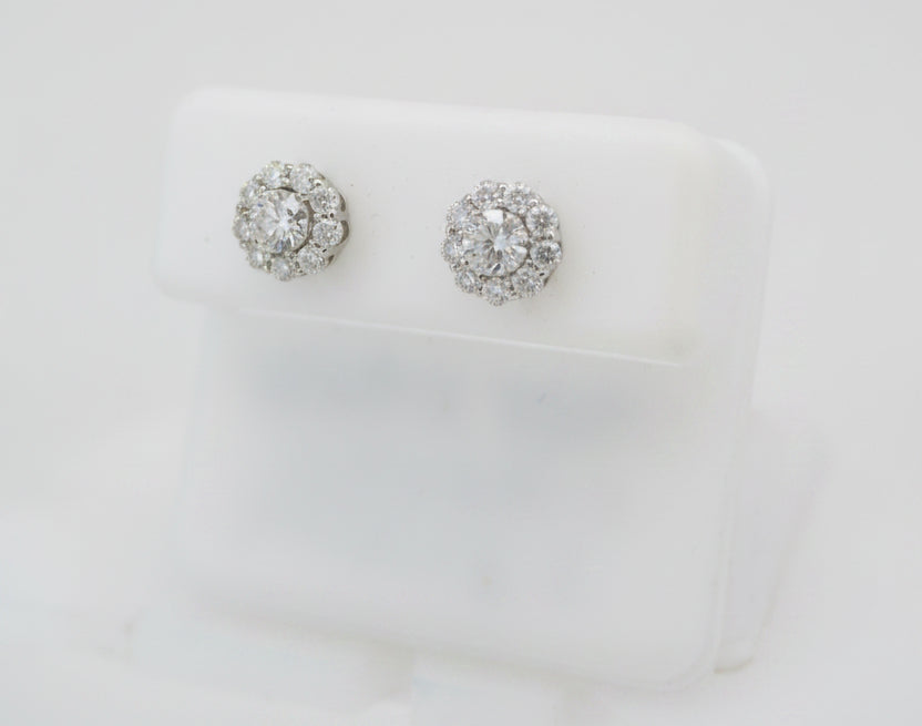 925 SILVER MOISSANITE 0.96CTW EARRINGS