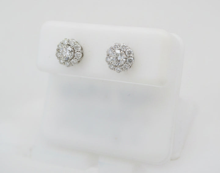 925 SILVER MOISSANITE 0.96CTW EARRINGS