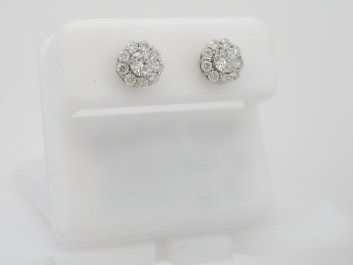 925 SILVER MOISSANITE 0.96CTW EARRINGS