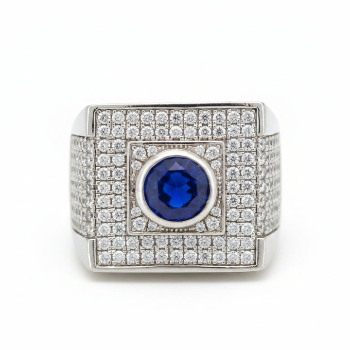 925 SILVER MENS CZ RING
