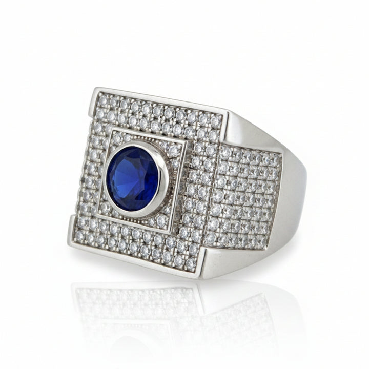925 SILVER MENS CZ RING