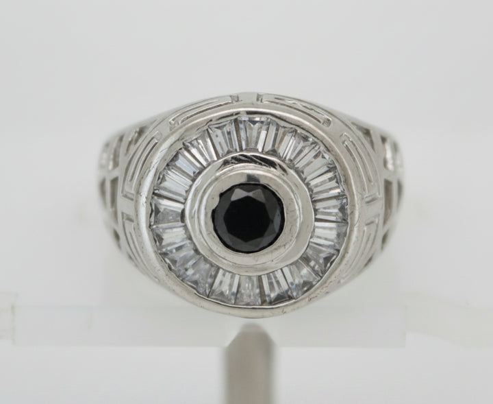 925 SILVER MENS CZ RING