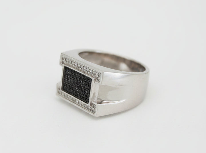 925 SILVER MENS CZ RING