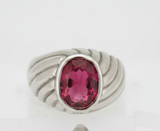 925 SILVER MENS CZ RING