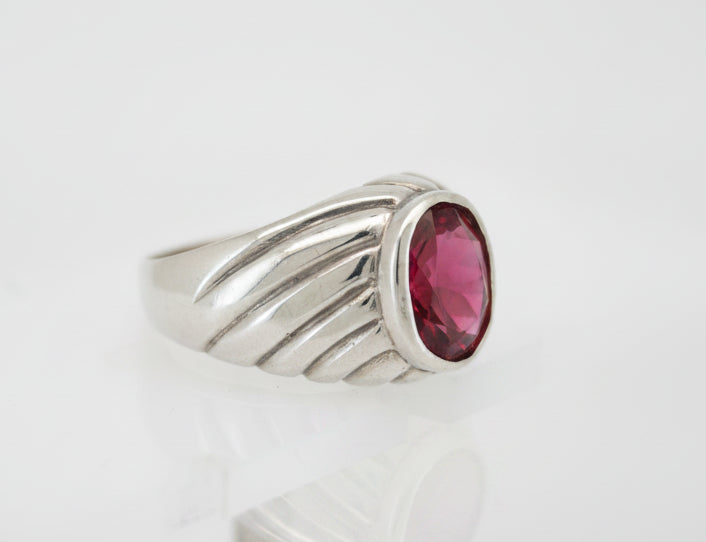 925 SILVER MENS CZ RING