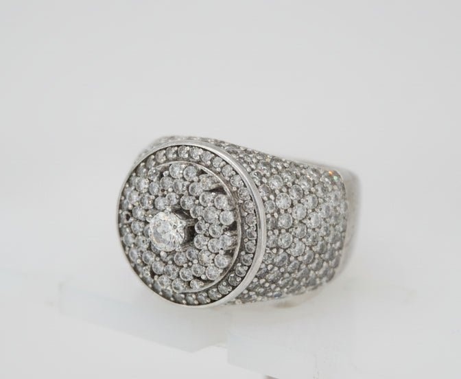 925 SILVER MENS CZ RING