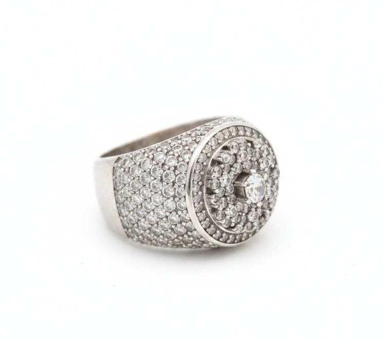 925 SILVER MENS CZ RING