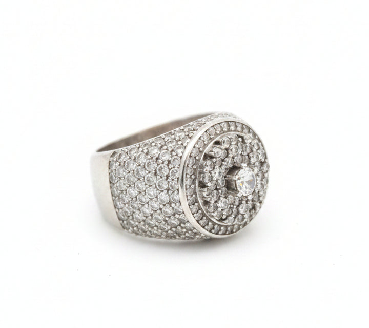 925 SILVER MENS CZ RING