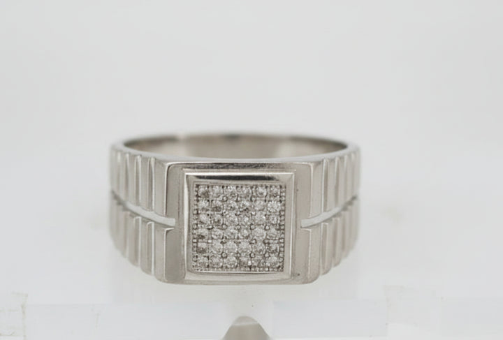 925 SILVER MENS CZ RING