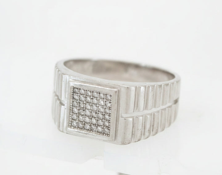 925 SILVER MENS CZ RING