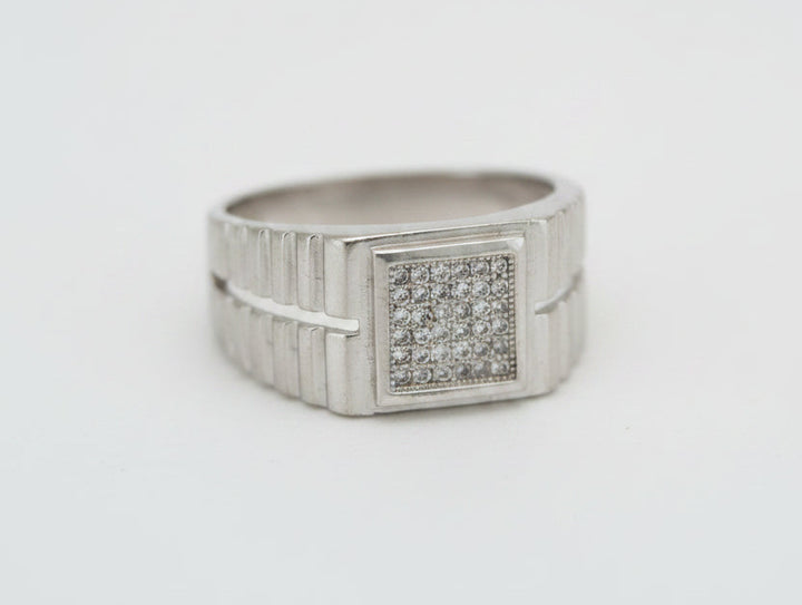 925 SILVER MENS CZ RING