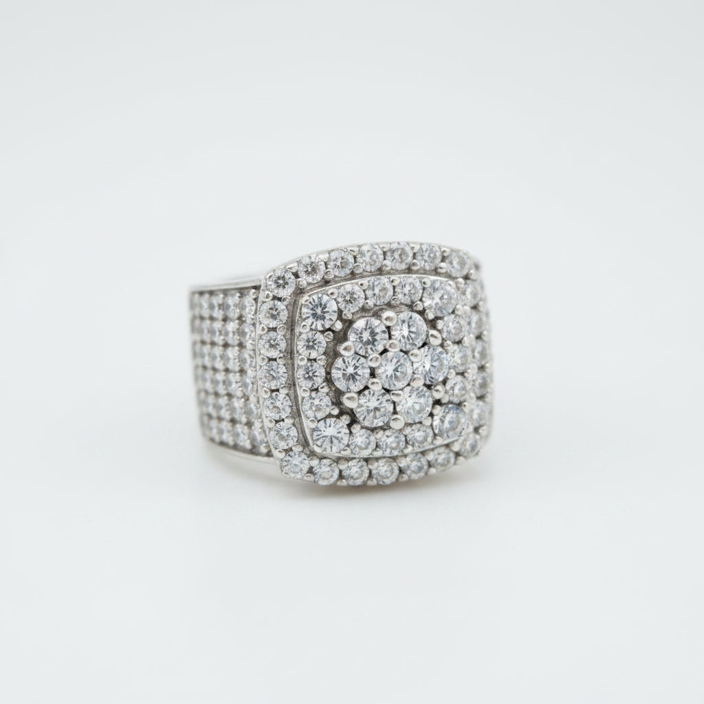 925 SILVER MENS CZ RING