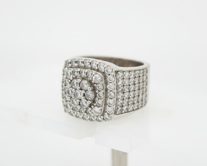925 SILVER MENS CZ RING