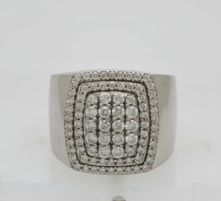 925 SILVER MENS CZ RING