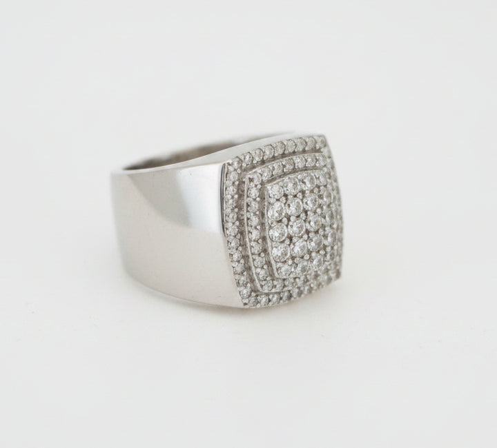 925 SILVER MENS CZ RING