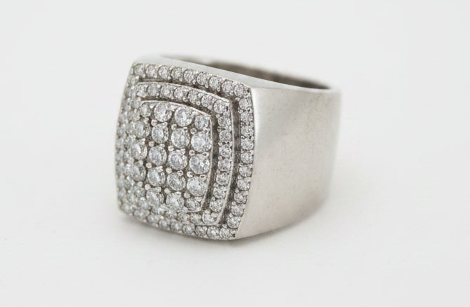 925 SILVER MENS CZ RING