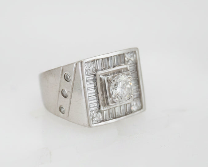 925 SILVER MENS CZ RING