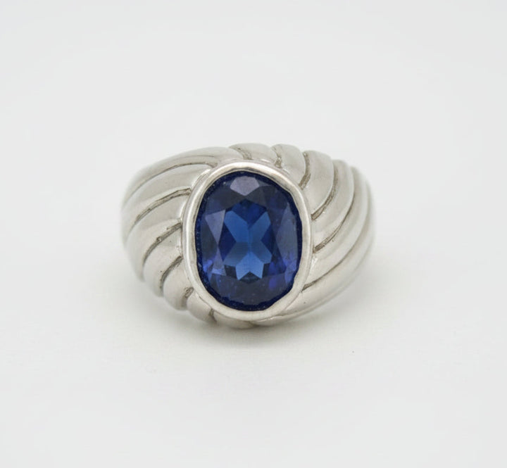 925 SILVER MENS CZ RING