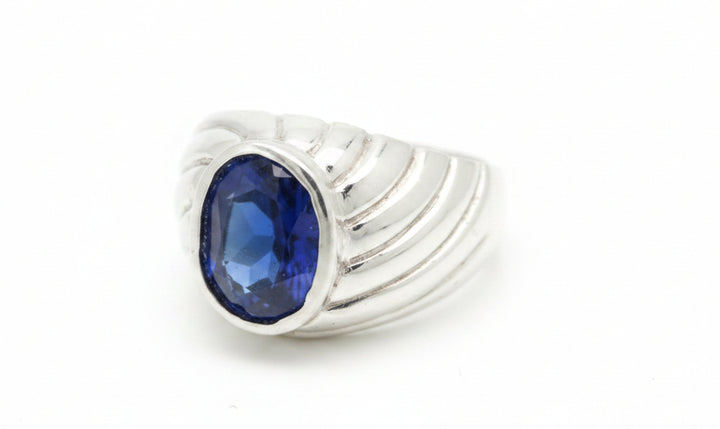 925 SILVER MENS CZ RING