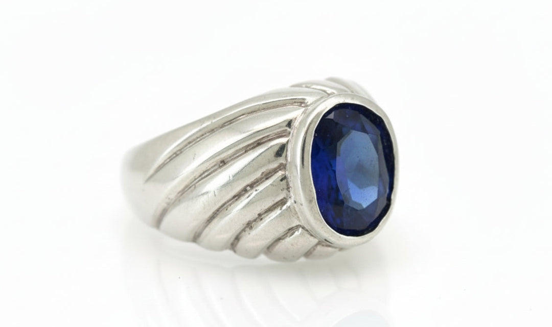 925 SILVER MENS CZ RING