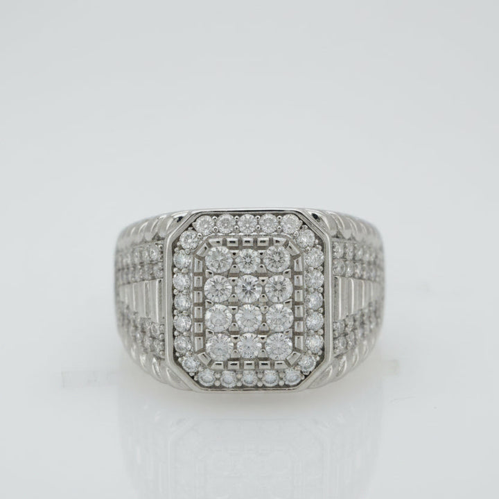 925 SILVER MOISSANITE  1.65CTW RING