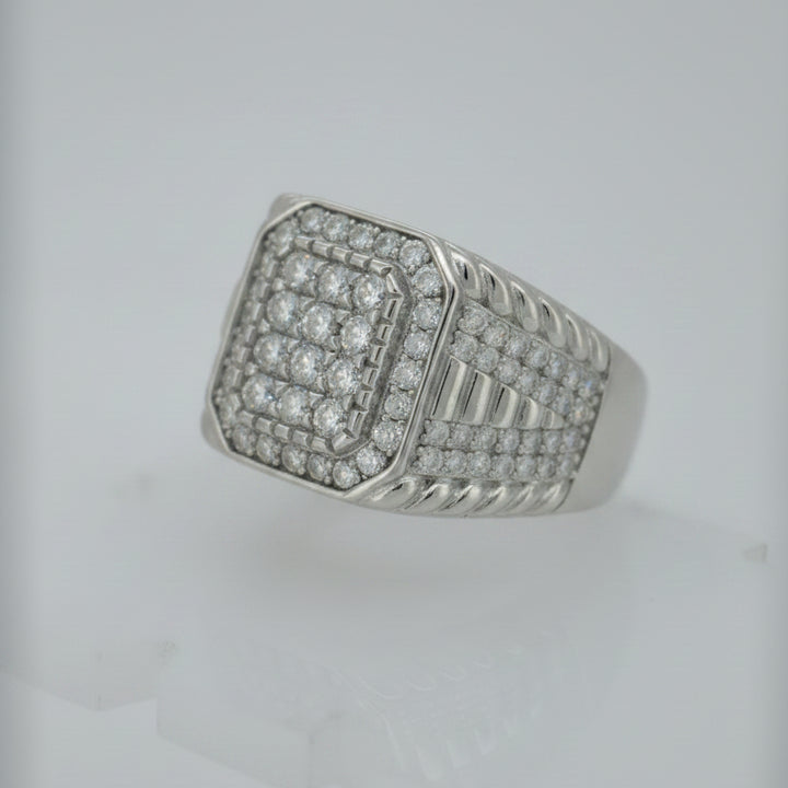 925 SILVER MOISSANITE  1.65CTW RING