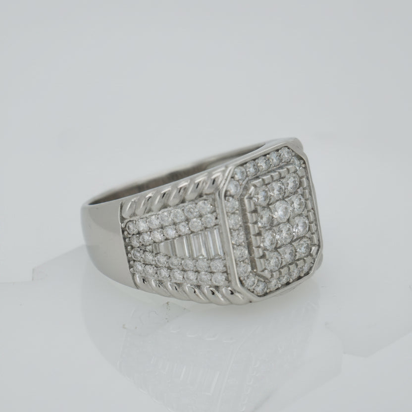 925 SILVER MOISSANITE  1.65CTW RING