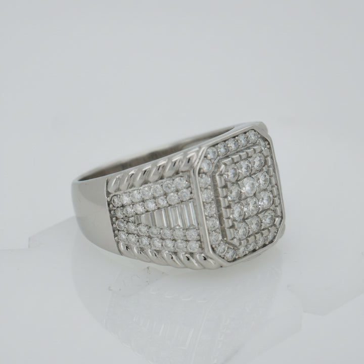 925 SILVER MOISSANITE  1.65CTW RING