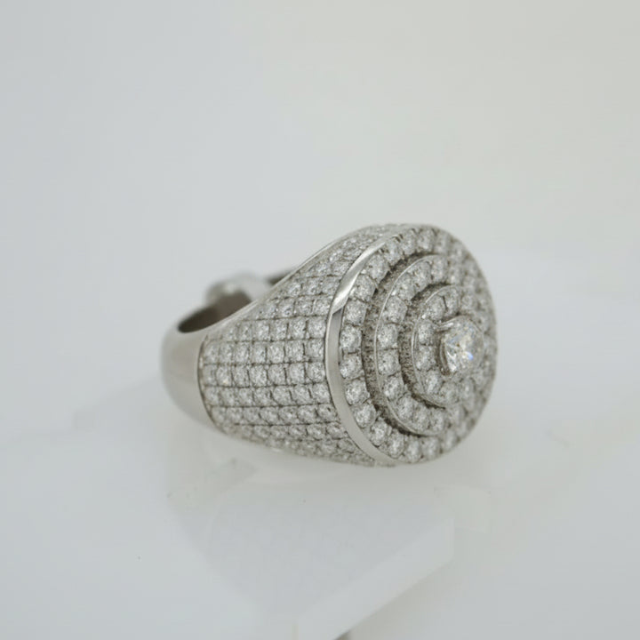 925 SILVER MOISSANITE 4.84CTW RING