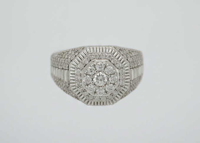 925 SILVER MOISSANITE 1.61CTW RING