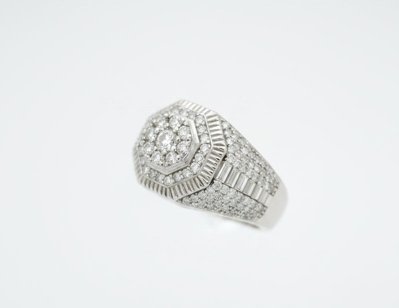 925 SILVER MOISSANITE 1.61CTW RING